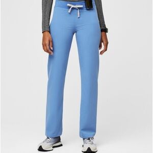 FIGS Livingston Basic Scrub Pants in Cecil Blue/Size Small/Petite.